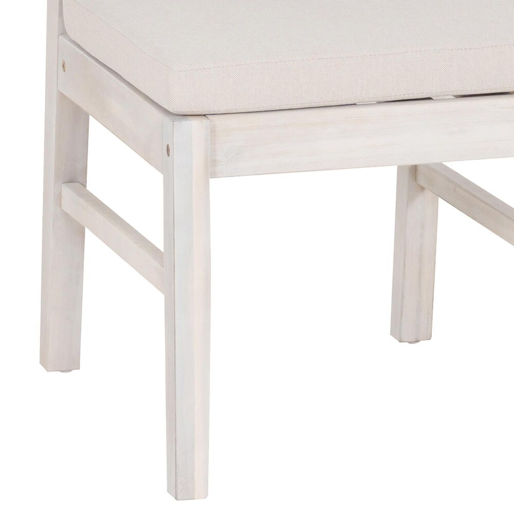 Linon Home Decor Teagon Patio Side Chair with Beige Cushion in Natural (Set of 2), , large