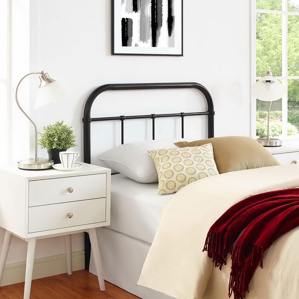 Modway Serena Steel Twin Headboard in Brown, , large