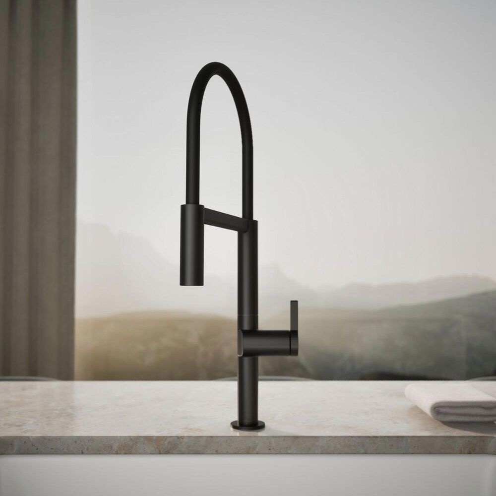 Kohler Components Semi-Professional Kitchen Sink Faucet in Matte Black, , large