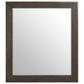 Furniture Worldwide Montclair 6-Drawer Dresser and Mirror in Medium Brown and Smoked Gold, , large
