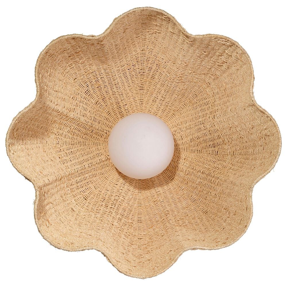 Jamie Young Direct Ship Norbury 1-Light Large Palm Leaf Pendant in Natural, , large