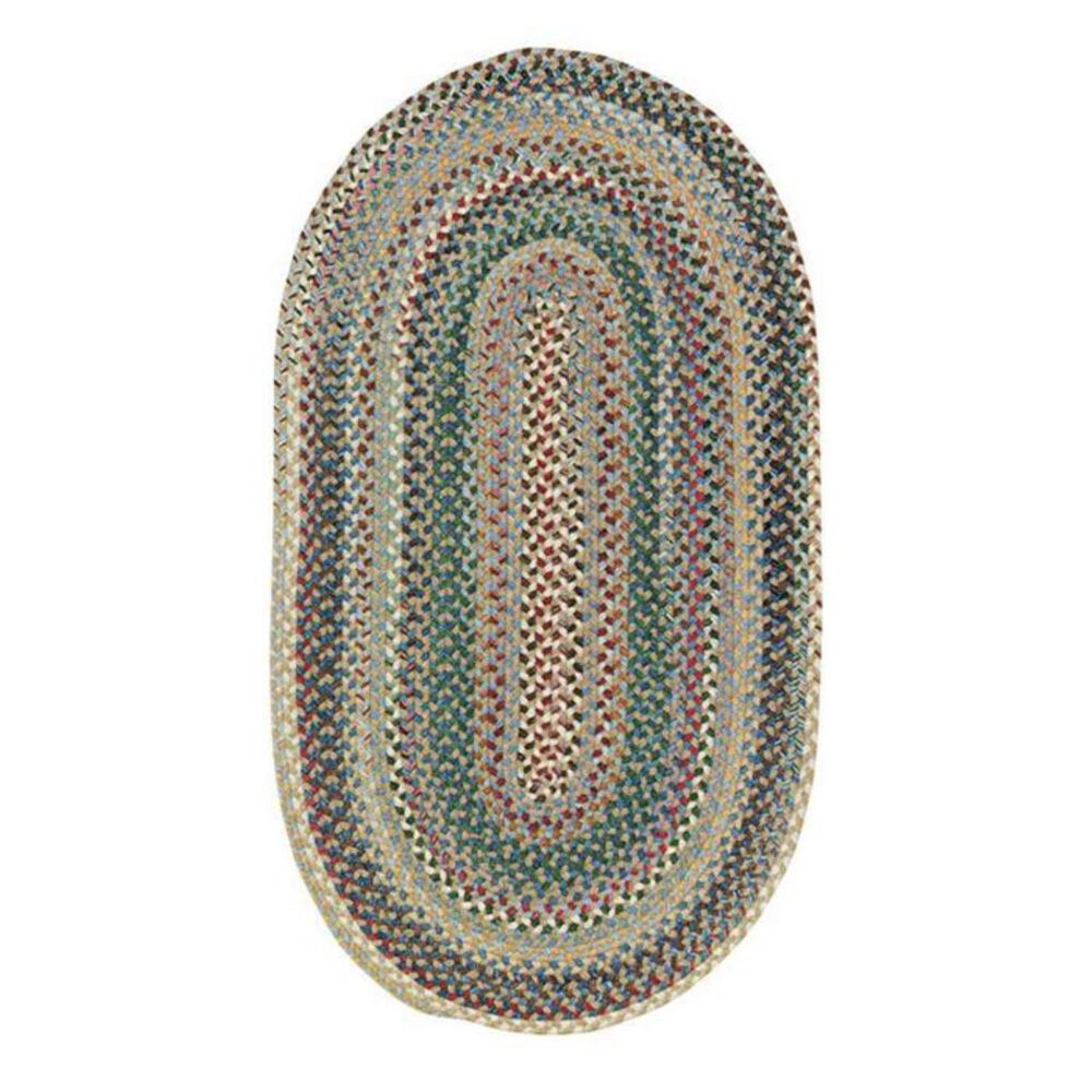 Capel Bear Creek 0980 2" x 8" Concentric Misty Blue Runner, , large