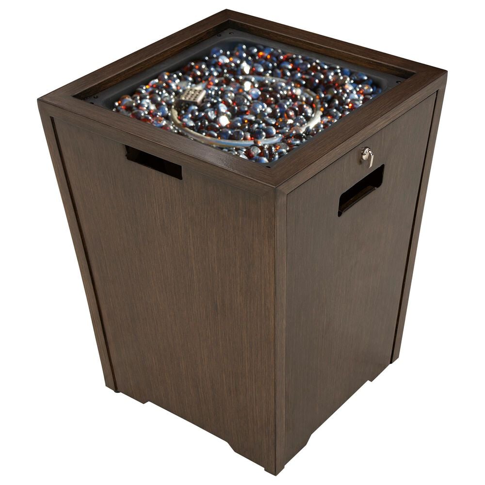 Ashley Rodeway South Square Fire Pit in Brown, , large