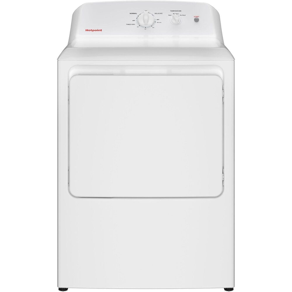 Hotpoint 6.2 Cu. Ft. Capacity Gas Dryer in White, , large