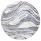 Safavieh Cyrus Shag CYR118G 3" Round Grey and Beige Area Rug, , large