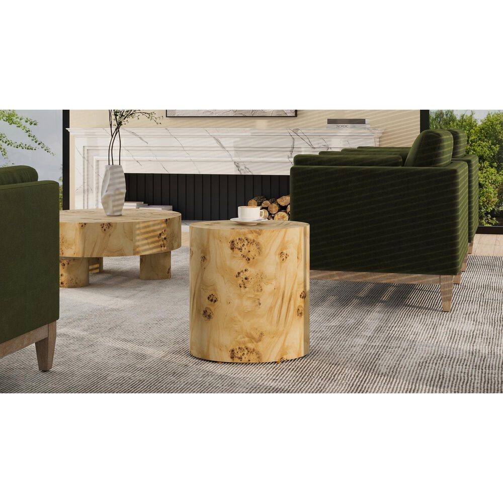 Jennifer Taylor Home Nebula 20&quot; Side Table in Warm Natural Brown, , large
