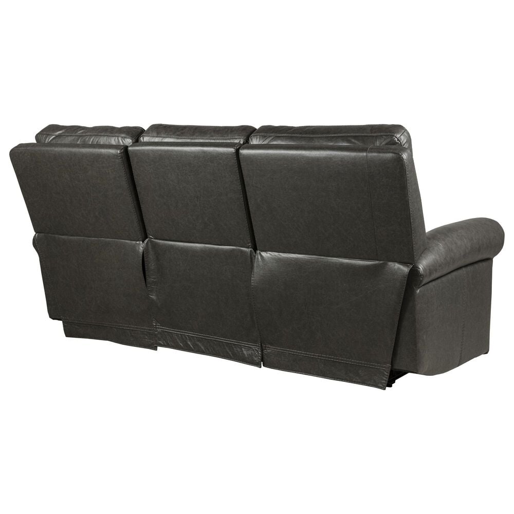 Flexsteel Alexander Power Reclining Sofa with Console Headrest and Lumbar in Weathered Stone, , large