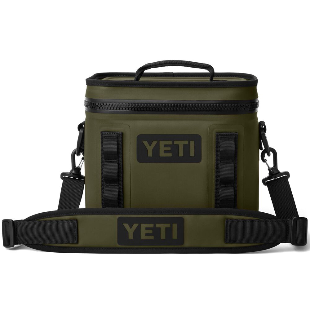 YETI Hopper Flip 8 Soft Cooler in Olive and Black, , large