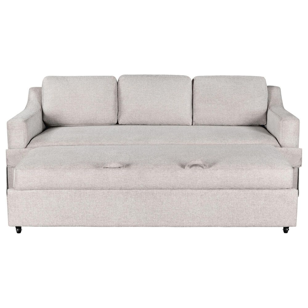 Lifestyle Solutions Haddington Stationary Sleeper Sofa in Linen, , large