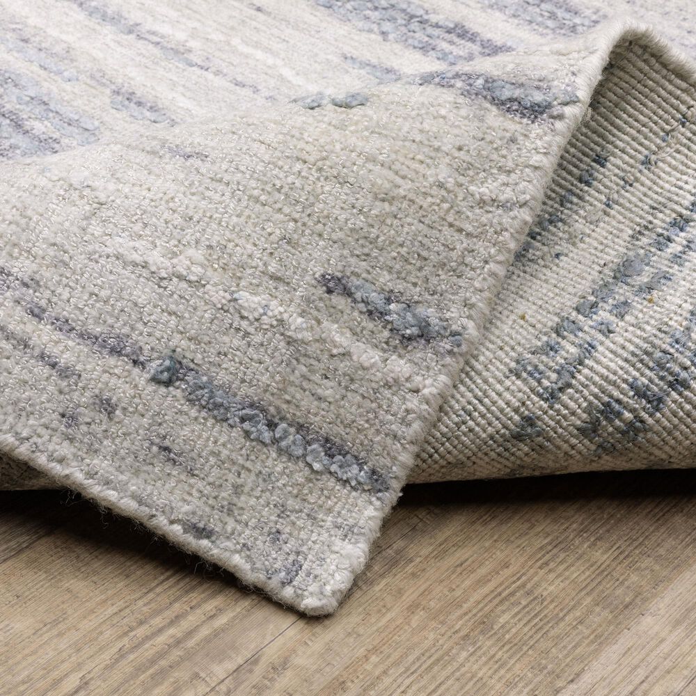 Oriental Weavers Clarke Ivory and Blue 2'6" x 10'Runner, , large
