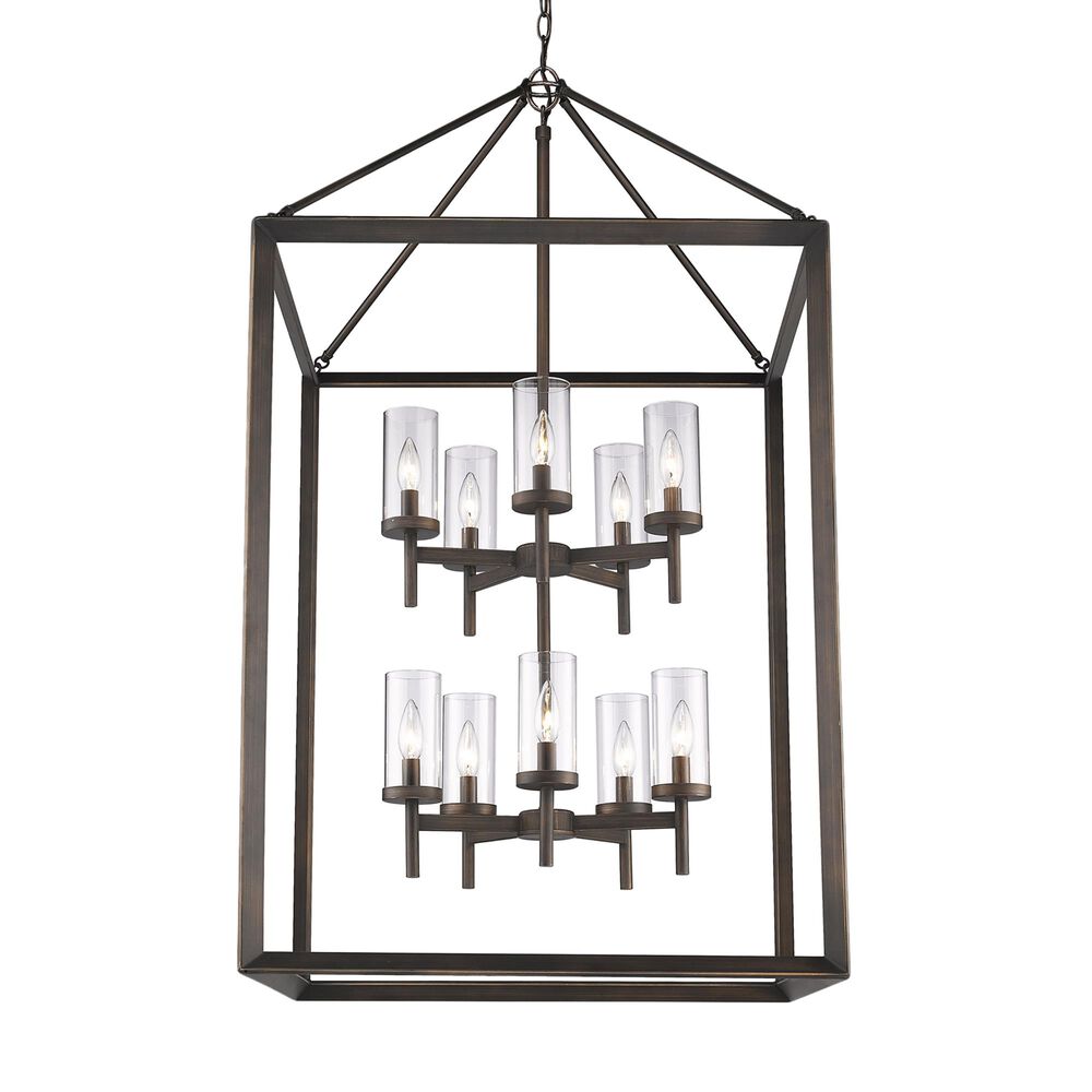 Golden Lighting Smyth 10-Light Pendant in Gunmetal Bronze, , large