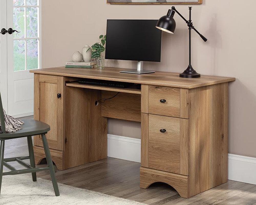 Sauder Modern Computer Desk in Timber Oak, , large