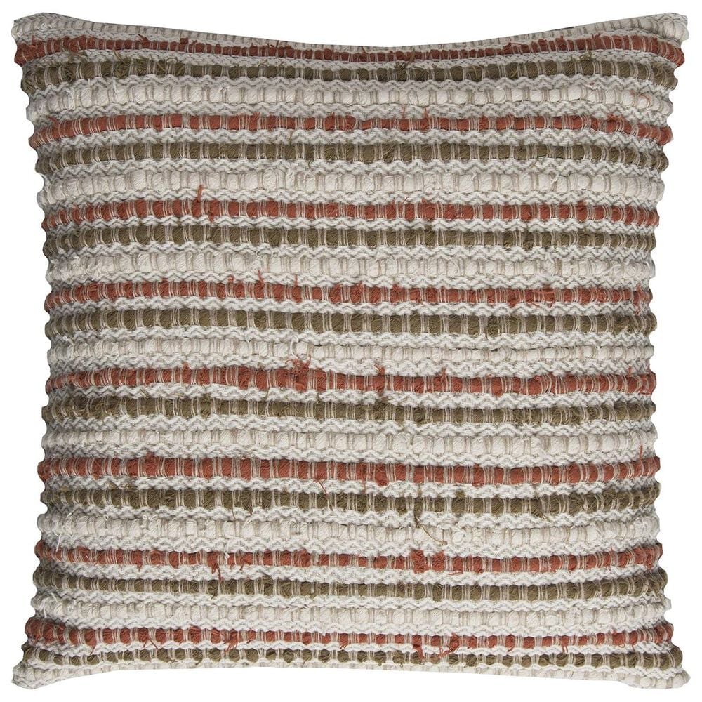 Rizzy Home 20" x 20" Pillow Cover in Orange and Green, , large
