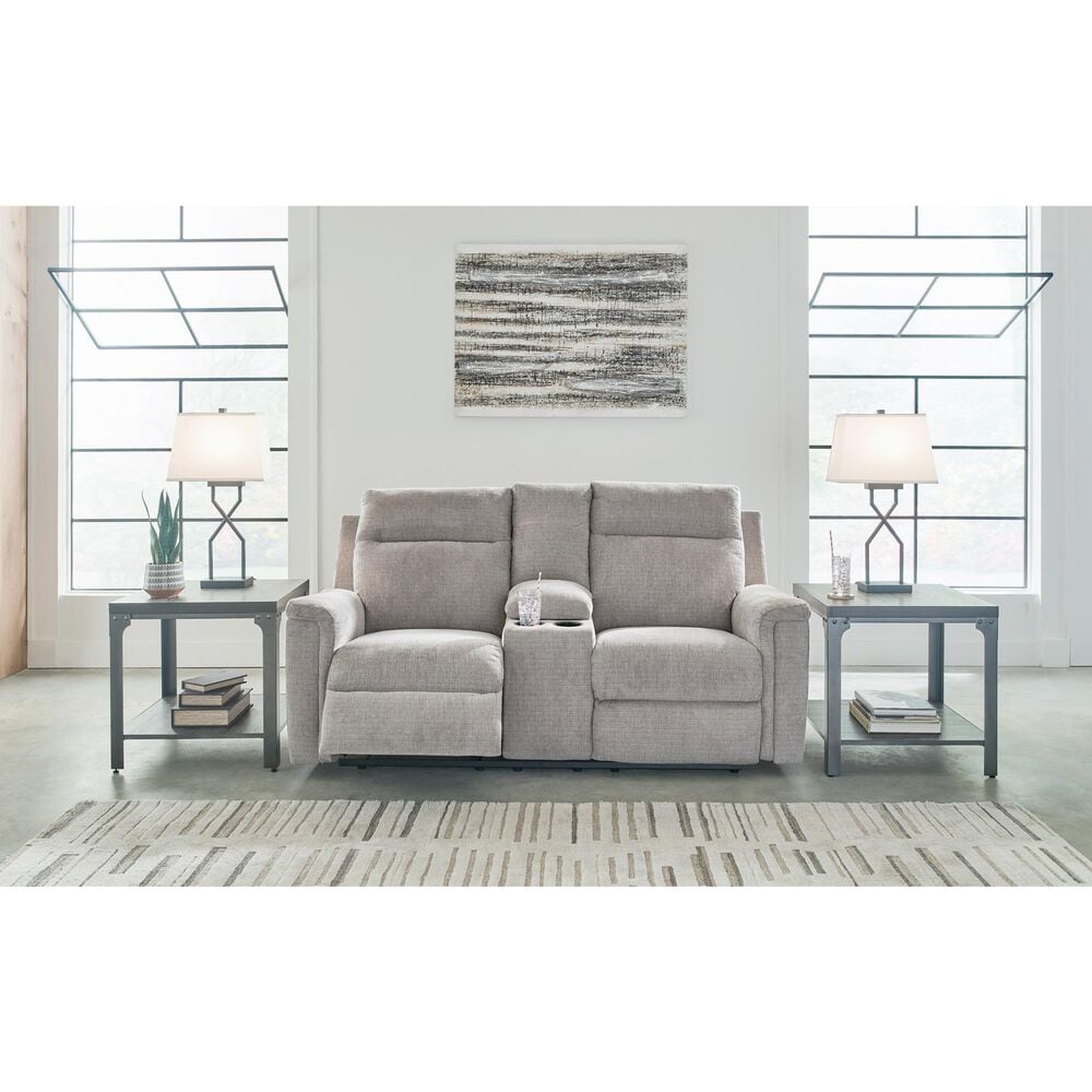 Ashley Barnsana Power Reclining Loveseat in Ash, , large