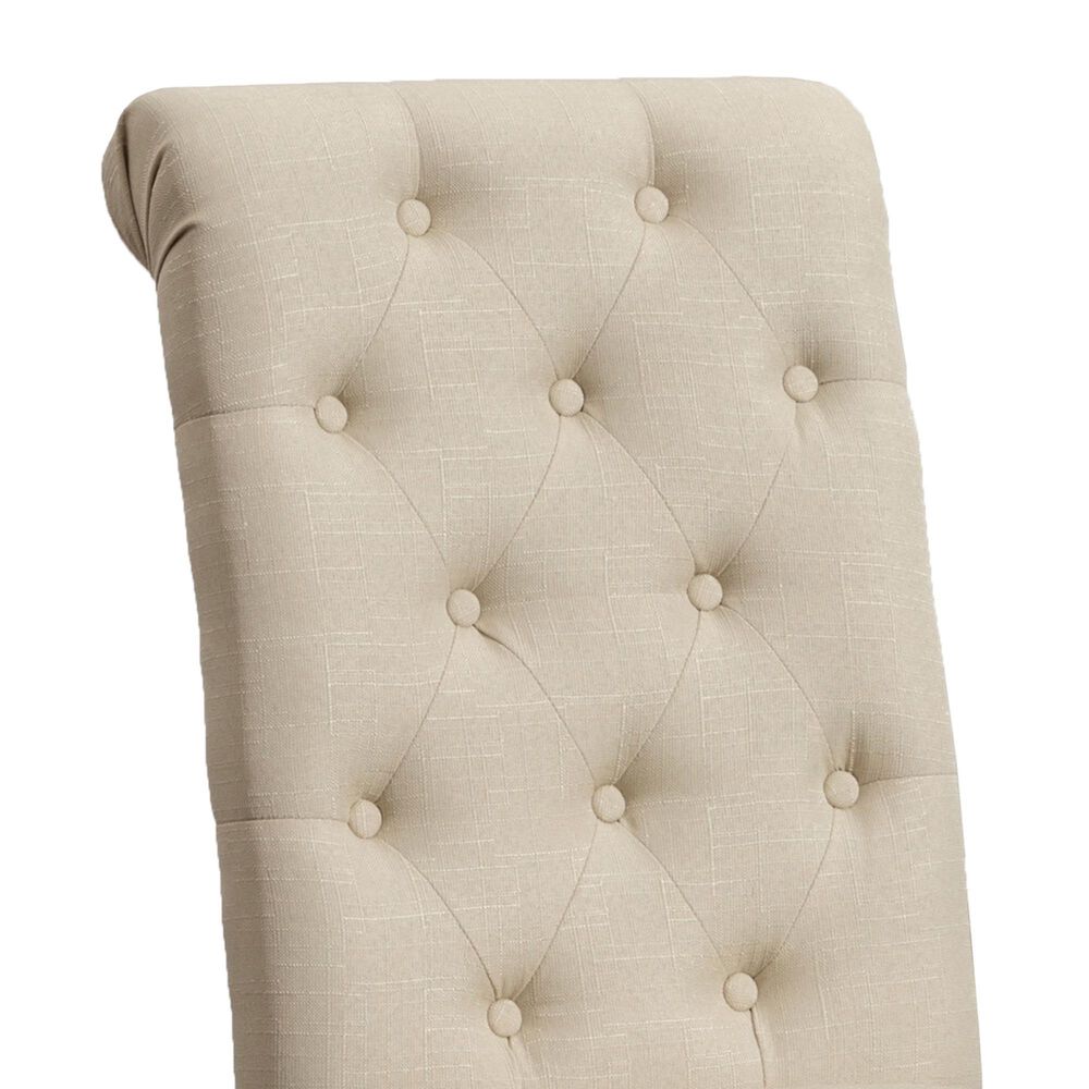 Hearth and Haven Habit Side Chair with Beige Cushion in Tan (Set of 2), , large