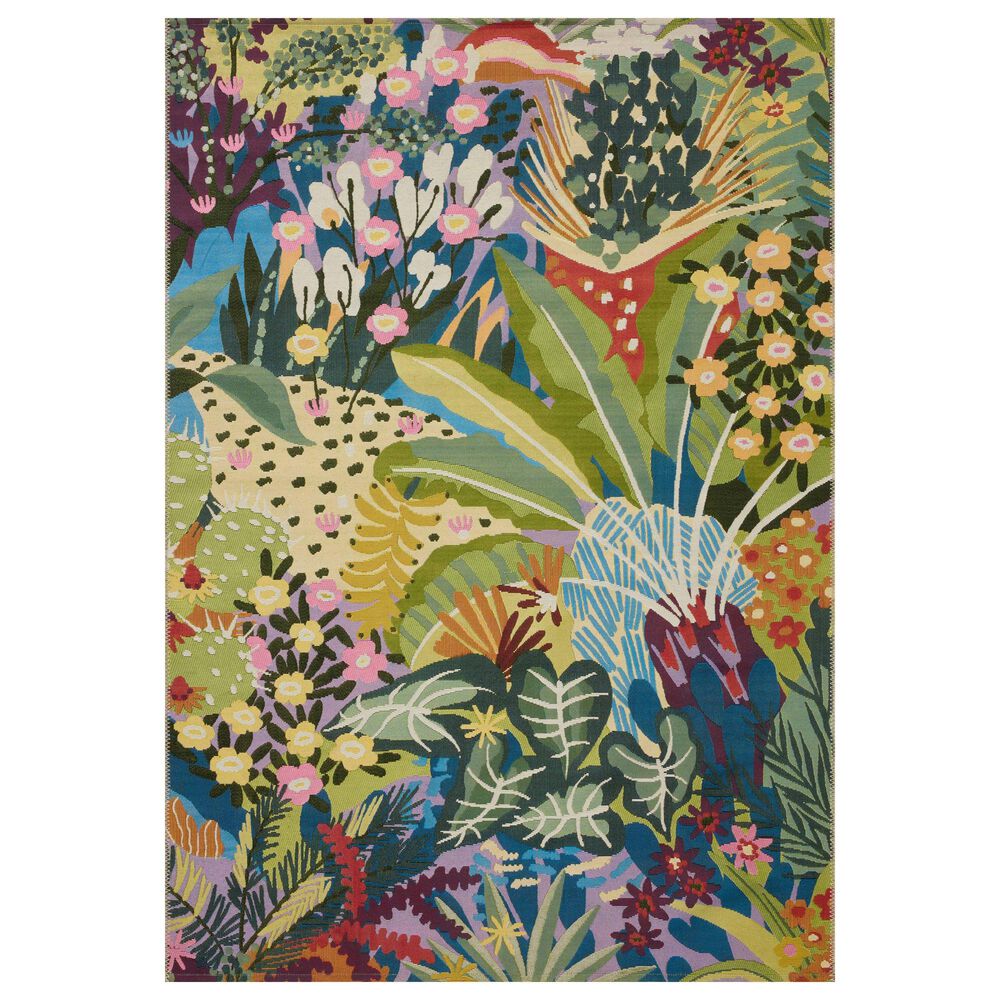 Loloi Botanical Multicolor 2"5" x 3"11" Indoor/Outdoor Area Rug, , large