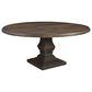 Home Trends & Design Nimes 72" Round Dining Table in Weathered Mango - Table Only, , large