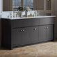 Kohler Alouette 72" Double Bathroom Vanity in Ferrous Grey with 2 cm White Quartz Top and Rectangular Sinks, , large