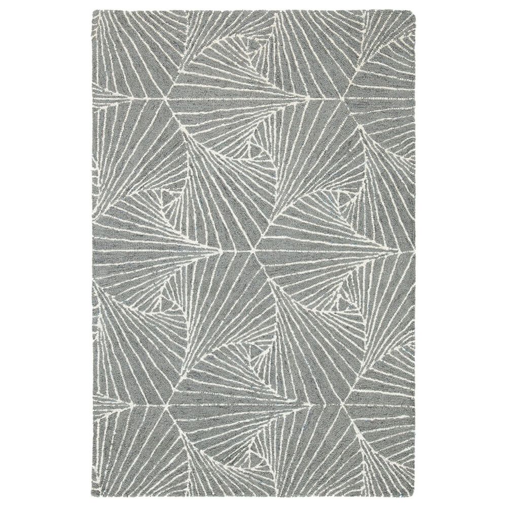 Safavieh Micro-Loop Geometric 3" x 5" Grey and Ivory Area Rug, , large