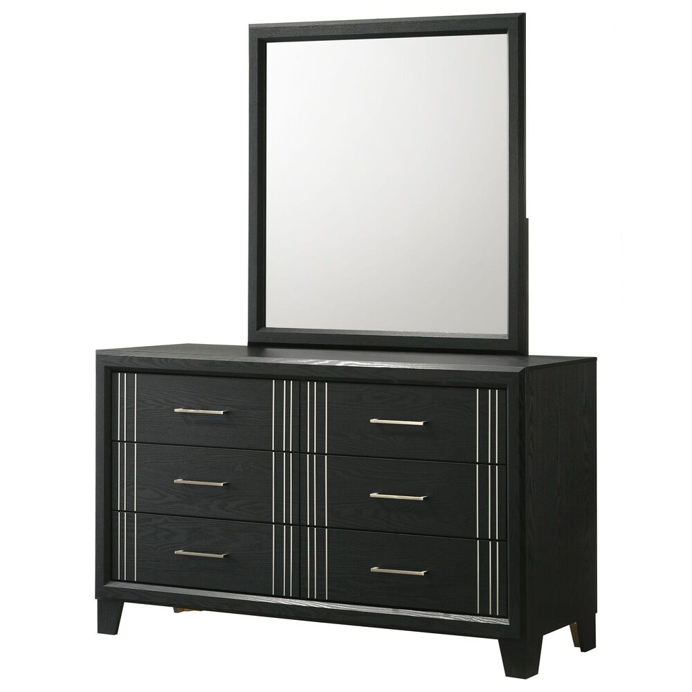 Crown Mark Charlie 3-Piece Full Panel Bedroom Set in Charcoal, , large