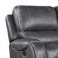Crystal City Keily Manual Reclining Sofa with Dropdown Table in Dove Grey, , large