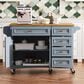 HOMLUX 52"" Kitchen Island with Drop Leaf in Blue Grey, , large