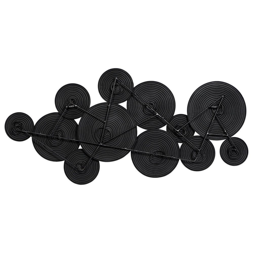 CosmoLiving by Cosmopolitan 23&quot; x 48&quot; Contemporary Abstract Wall Decor in Black, , large