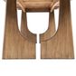 Jennifer Taylor Home Carmel 94" Reclaimed Pine 8-Seater Dining Table in Antique Natural Brown, , large