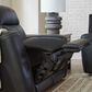 Ashley 5Z-Comfort Power Reclining Loveseat Console in Onyx, , large
