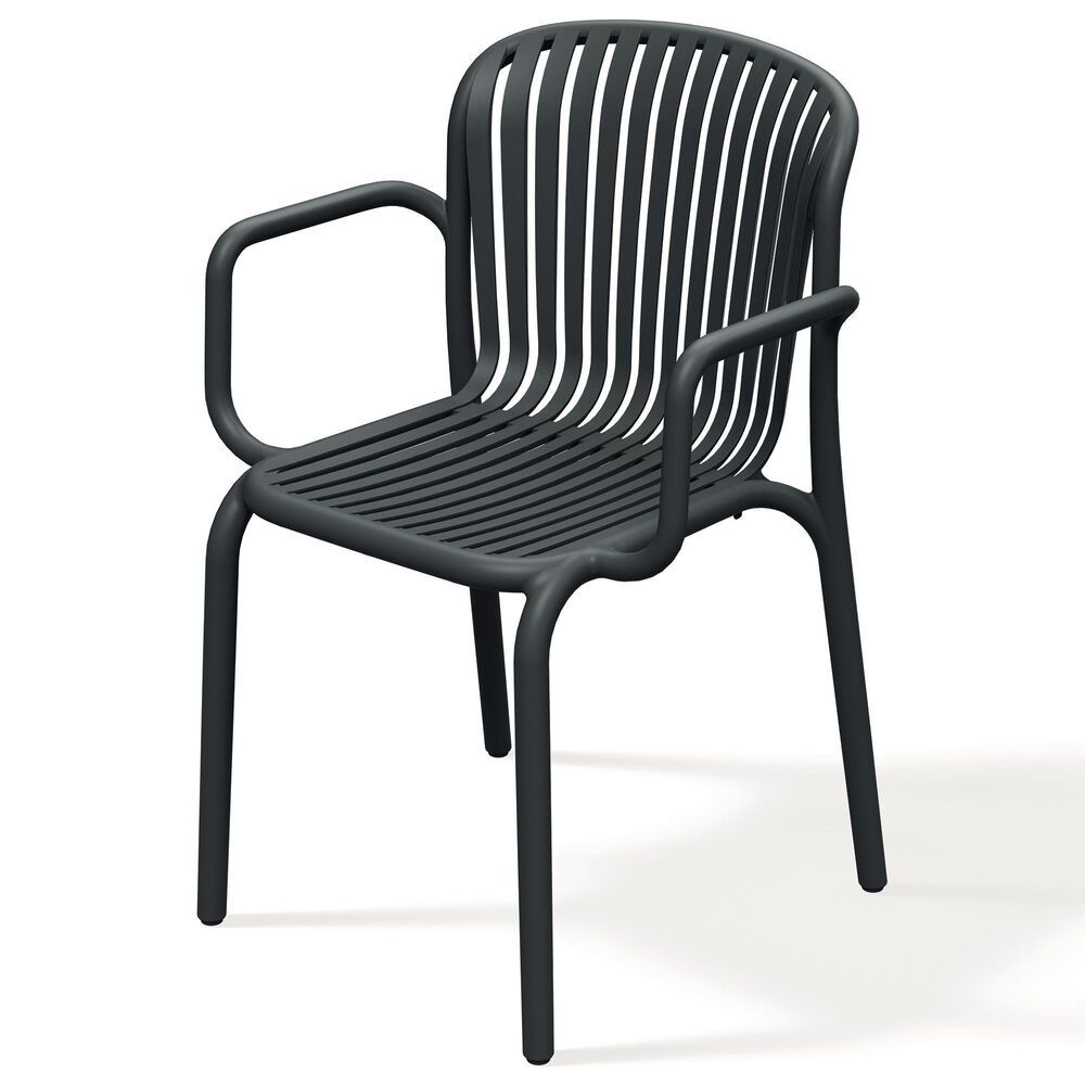 Zentro Living Brene Outdoor Arm Chair in Charcoal, , large
