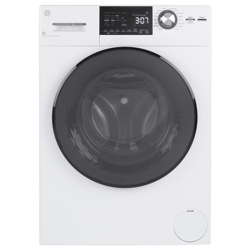 GE Appliances 24" Front Load Washer/Condenser Dryer Combo in White, , large