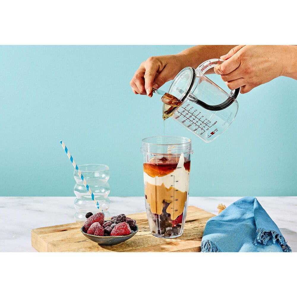 Dreamfarm Upcup Scrape Up Measuring Cup in Clear, , large