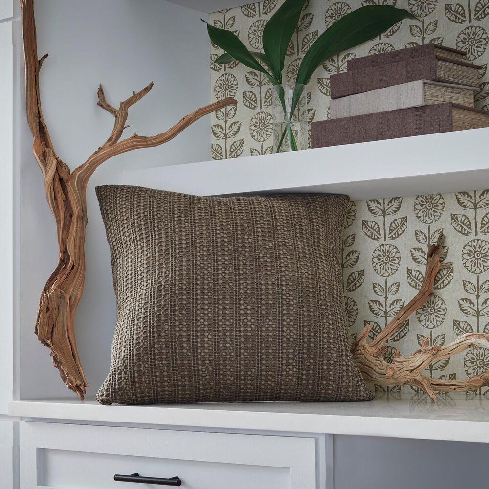 Ashley Landcher 20" x 20" Throw Pillow in Brown, , large