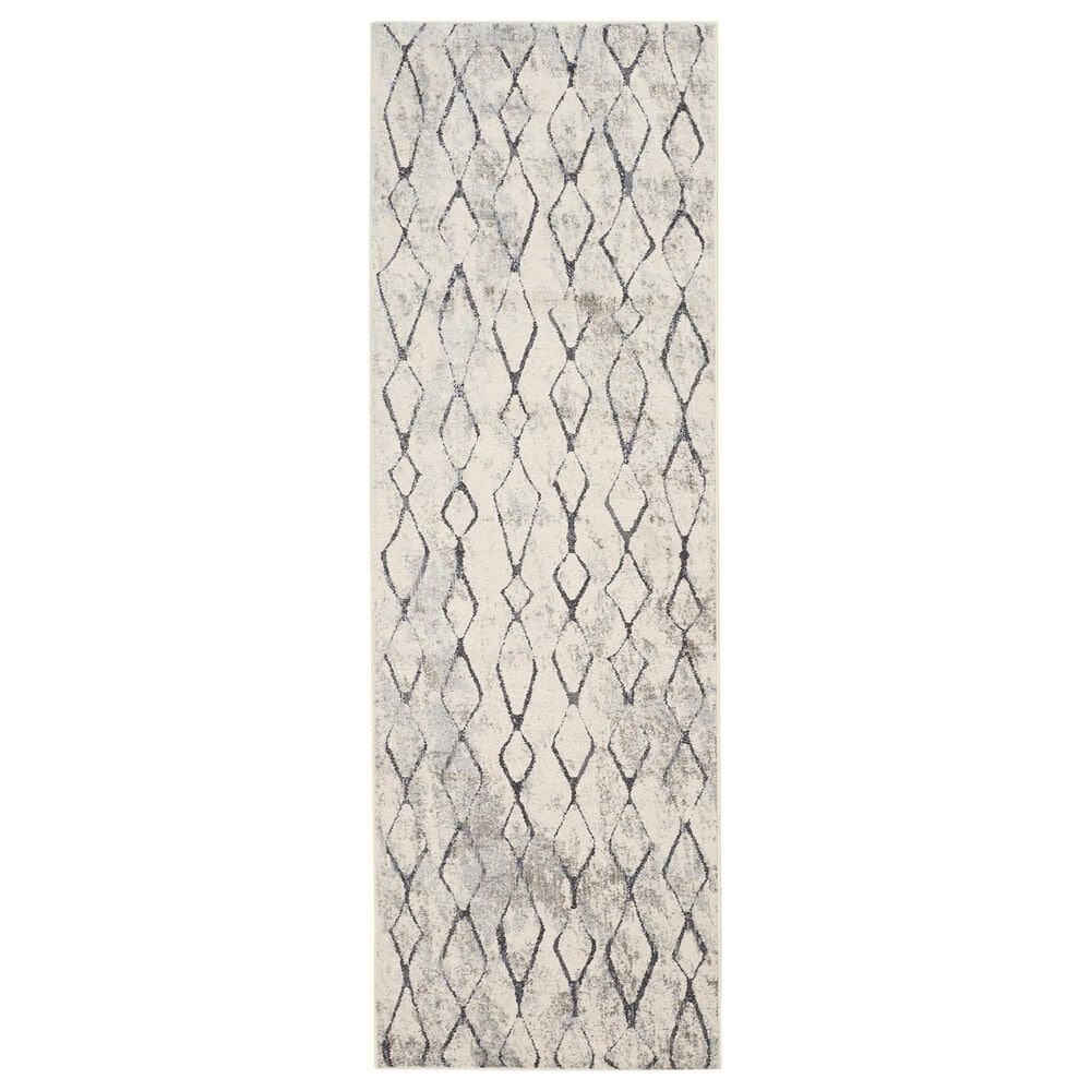 Feizy Kano 2"7" x 8" Sand and Charcoal Runner, , large