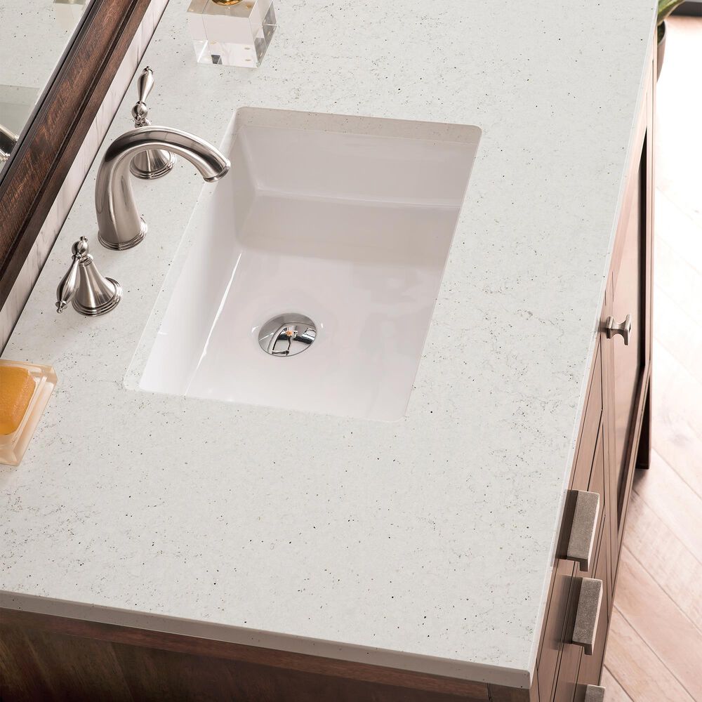 James Martin Vanities Addison 36" Single Bathroom Vanity in Mid-Century Acacia with 3 cm Lime Delight Quartz Top and Rectangular Sink, , large