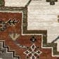 Oriental Weavers Keira Rust and Ivory 5"3" x 7"6" Area Rug, , large