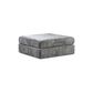 Xenia Square Ottoman in Scarborough Steel, , large
