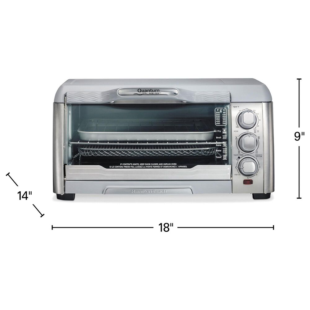 Hamilton Beach Air Fryer Toaster Oven w/ Quantum Air Fry Technology