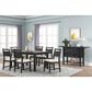 New Heritage Design Sable Crest 5-Piece Rectangular Dining Set in Sable Black, , large