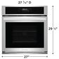 Frigidaire 27" Single Wall Oven with Air Fry in Stainless Steel, , large