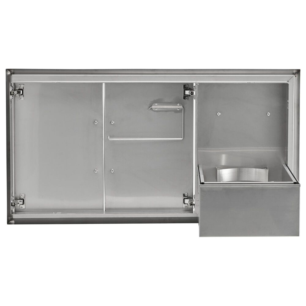 Coyote Outdoor 45&quot; Double Access Doors with Roll Out Trash in Stainless Steel, , large