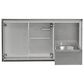 Coyote Outdoor 45" Double Access Doors with Roll Out Trash in Stainless Steel, , large