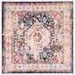 Safavieh Riviera 6"7" Square Charcoal and Gold Area Rug, , large