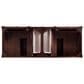 James Martin Vanities Brittany 60" Double Bathroom Vanity in Burnished Mahogany with 3 cm White Zeus Quartz Top and Rectangular Sinks, , large