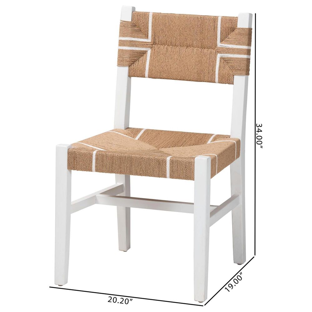 Baxton Studio Talli Side Chair in White, , large