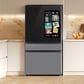 Samsung 22.5 Cu. Ft. Bespoke Counter Depth 4-Door French Door Refrigerator with AI Family Hub+ AI Vision Inside in Charcoal Glass and Stainless Steel, , large
