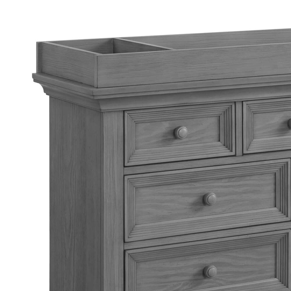 Oxford Baby Weston 7 Drawer Dresser and Changer Top in Dusk Gray, , large