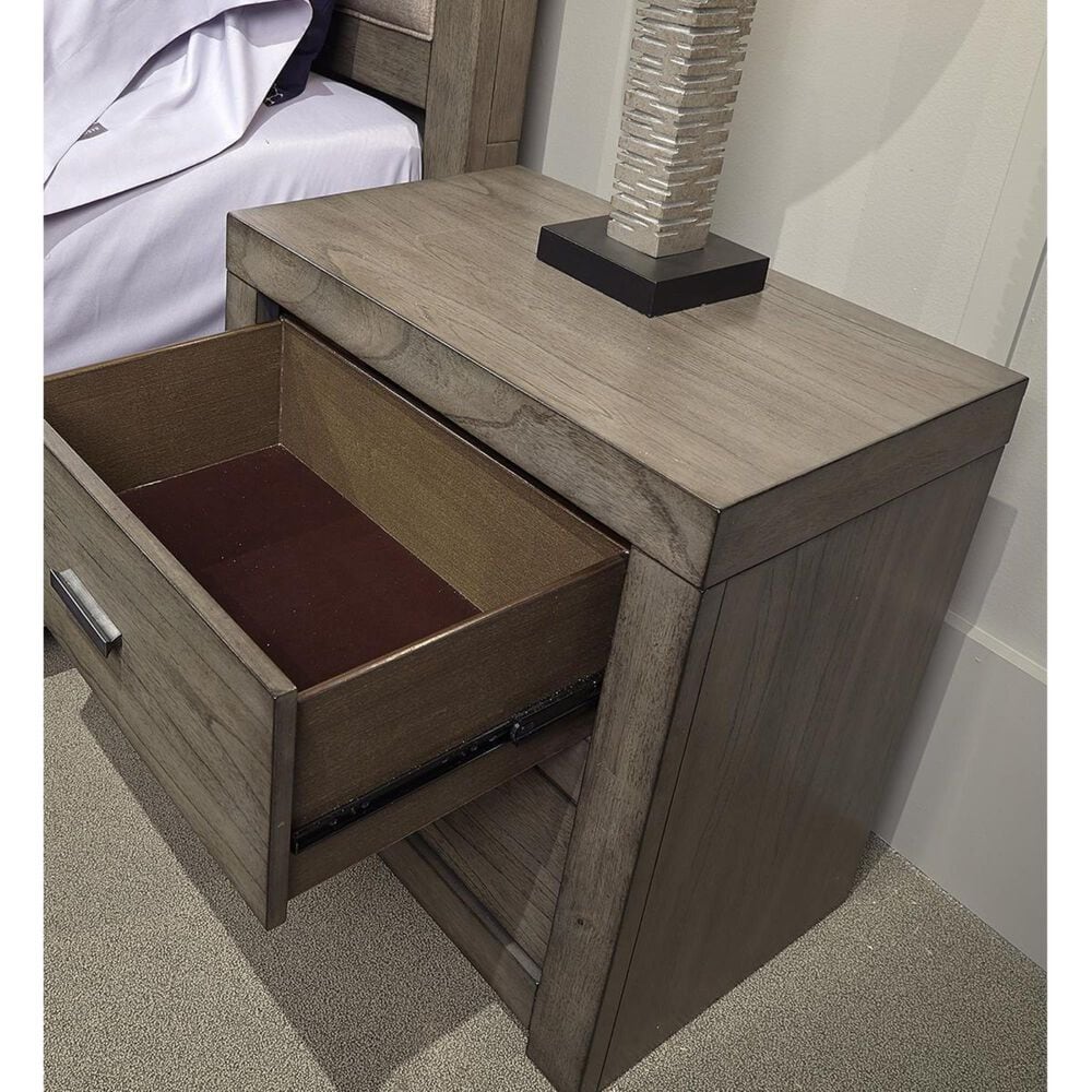at HOME Modern Loft 2 Drawer Nightstand in Greystone, , large