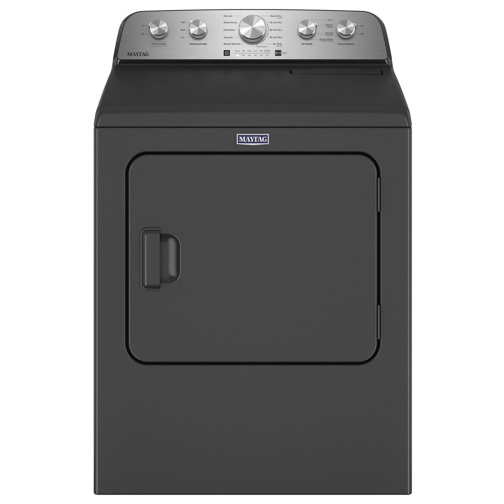 Maytag 7.0 Cu. Ft. Front Load Gas Dryer with Steam-Enhanced Cycles in Volcano Black, , large