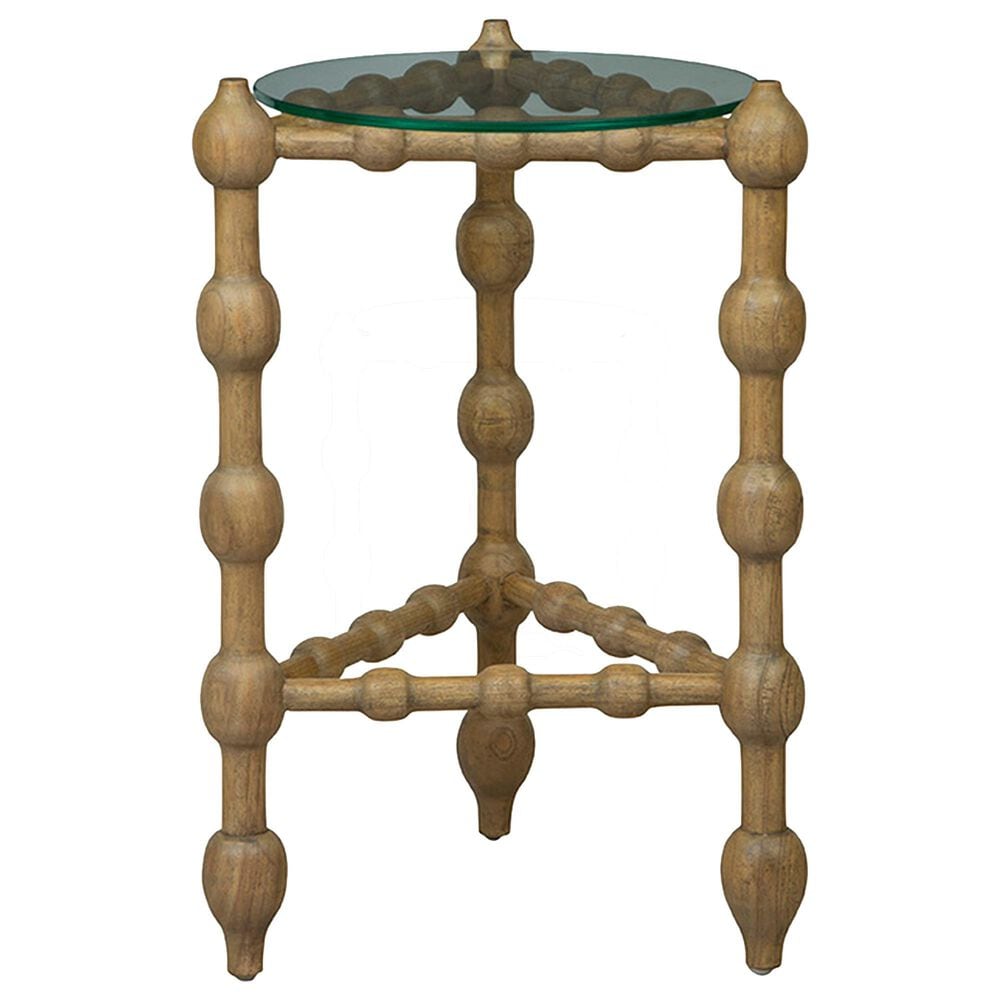 Timeless Designs Macros End Table in Light Brown Natural, , large